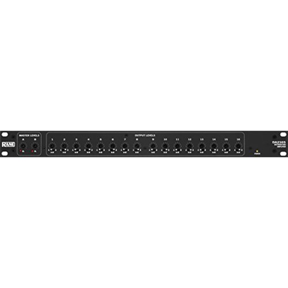 Rane DA216S Distribution Amplifier [1u] 2 Mic/line In, 8 Stereo Or 16