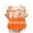 Orange, variant on DeHolifer Womens Tops Plus Size Linen Floral Printed Casual Crewneck Summer Lightweight Tee T-Shirts Orange XL