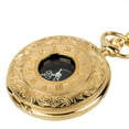 thumbnail image 4 of Gold Plated Anti-Tarnish Pocket Watch with Small Openface Easy to Read Time, PW-61-Gold, 4 of 6