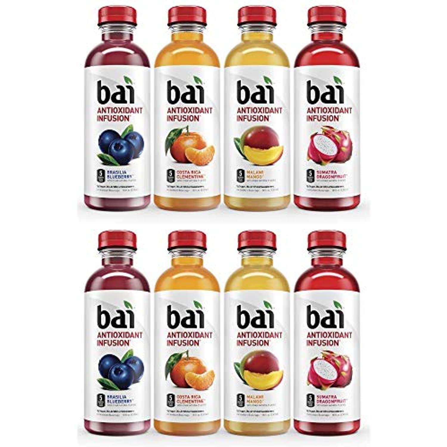 Qaws Bai Flavored Water, Rainforest Variety Pack, Antioxidant Infused