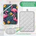 thumbnail image 6 of Yayeee Pot Holders Kitchen Heat Resistant with Pocket 7"x9.8" Cotton Oven Cooking Hot Pads, Yellow Floral Flamingo, 6 of 7