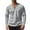 Grey, variant on Mens Tshirt Long Sleeve Crew Neck Corduroy Henley T-Shirt Loose Fit Green Tee Shirt with Button Mens Casual Shirts