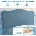 thumbnail image 4 of Huisuilinss Twin Size Bed Frame,Upholstered Bed Frame,Full Bed Frame,Platform Bed Frame With Velvet Scallop Headboard,No Box Spring Needed,Wooden Slats,Noise Free For Girls Boys, 4 of 8