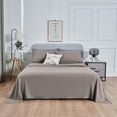thumbnail image 2 of HIG 4 PCS Ultra Soft Pre-washed Microfiber Solid Sheet Set, Mocha, Full, 2 of 8