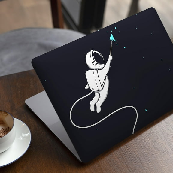 DesignSkinz Cute Cartoon Astronaut in Space V2 Full-Body Skin Decal Wrap Cover for MacBook 12" Retina (A1534)
