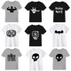 thumbnail image 2 of Camiseta de verano 2024 para niños, camiseta de moda 100 % algodón para niño, camiseta para niña con estampado de calavera de dibujos animados, ropa para niño de 2 a 10 años, 2 of 5
