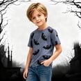 thumbnail image 2 of JAJAHO Kids Halloween T Shirts Bat Print Short Sleeve Crew Neck Graphic Tees For Boys Girls 4-13Y, 2 of 4