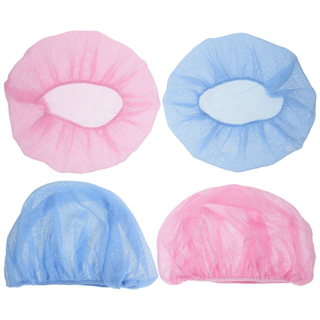 Shisuyan 4pcs Chef Hats Kitchen Work Hat Food Factory Worker Hats Elastic Chef Hats Food Service Hats