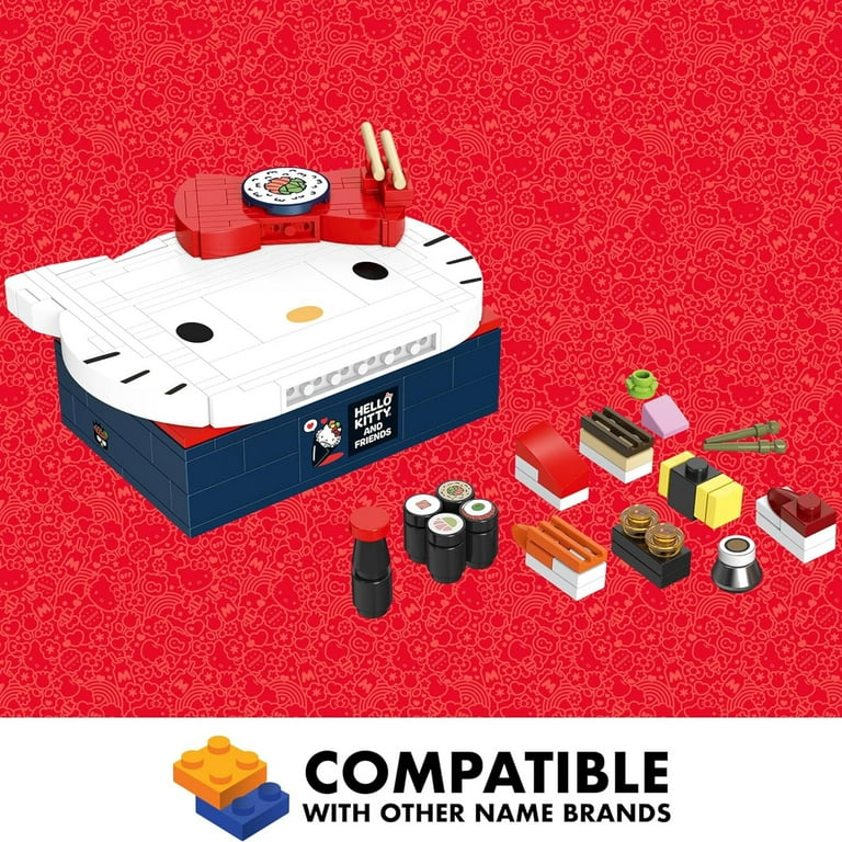 Brickcraft Hello Kitty Bento Box, 191 Piece Building Set, Sanrio