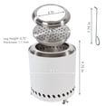 thumbnail image 4 of Sunnydaze Stainless Steel Tabletop Smokeless Fire Pit, 4 of 9