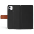 thumbnail image 3 of Black/Brown Infolio Wallet Case Credit Card Slot ID Cover, View Stand [with Magnetic Closure, Wrist Strap Lanyard] for Apple iPhone 12 Mini (5.4"), 3 of 6