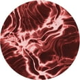 thumbnail image 1 of Ahgly Company Machine Washable Indoor Round Transitional Dark Red Area Rugs, 3' Round, 1 of 7