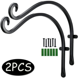 Retractable Plant Hanger,2Pcs Set Adjustable Plant Pulley for Hanging  Planters,Heavy Duty Easy Reach Plant Hooks for Garden Baskets,Pots and  Birds Feeder,Black 