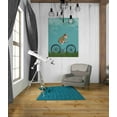 thumbnail image 3 of Epic Graffiti 'English Bulldog on Bicycle - Sky' by Fab Funky Canvas Wall Art, 26"x34", 3 of 3