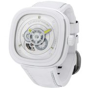 SevenFriday P1C-04 Men's Caipi White Leather Strap Automatic Watch