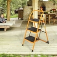 thumbnail image 3 of Ktaxon 3-Step Ladder, Lightweight Step Stool, 330 lb. Load Capacity, Iron, 3 of 15