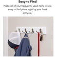 thumbnail image 5 of Coat Hook 10 Pieces Double Metal Hooks And Racks Storage With Screws For Home, Shelves, Drawers, Lockers, 5 of 5