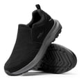 thumbnail image 1 of FitVille-zapatos de senderismo anchos para hombre, mocasines cómodos sin cordones para caminar y Trekking, zapatillas con soporte para el arco, 1 of 5