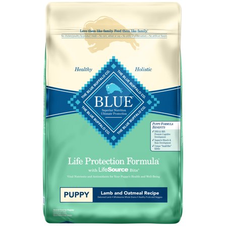 Blue Buffalo Puppy - Blue Buffalo Life Protection Formula All Breeds Puppies Dry Dog Food, Lamb and Oatmeal Recipe, 30-lb