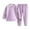 Light Purple, variant on Huowey Toddler Thermal Underwear For Children Boys Crew Neck Trousers With Long Sleeves Comfort Dailywear, 120