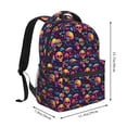 thumbnail image 2 of Xecao Skull mushroom Backpack, a stylish and functional choice for both men and women, is the perfect basic bookbag for college, work, or travel, 2 of 5