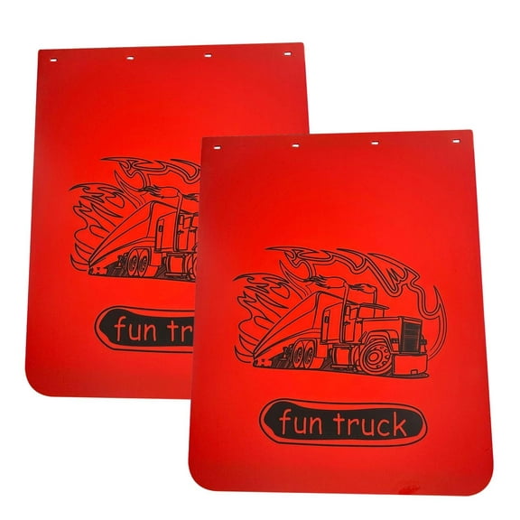 BST BSSP Universal Mud Flaps for Semi Trucks, 24 ''X30'' Straight Heavy-Duty Mud Flap Polymer Semi -Truck Mud Flaps for Freightliner Kenworth Peterbilt International Mud Guards Splash Flaps