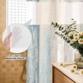 thumbnail image 4 of No Hook Shower Curtain, Slate Blue Wooden Shower Curtains for Bathroom with See Through Top Window, Farmhouse Brown Vintage Distressed Waterproof & Washable Bath Curtain Narrow 54"x78", 4 of 9