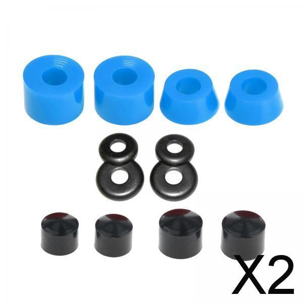 3 Arandelas de Repuesto para Bujes de Monopatín, de Reconstrucción de Longboard, Color Azul , 2 piezas