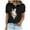 B223 Black womens summer tops clearance under $5, variant on Summer Savings Wuchoa Loose Fitting Rabbit Graphic Short Sleeve T-Shirts for Womens Clearance Under $5 Summer Tops Round Neck Vacation Classic-Fit Tee Shirts Holiday Beach Black Clothes Outfits