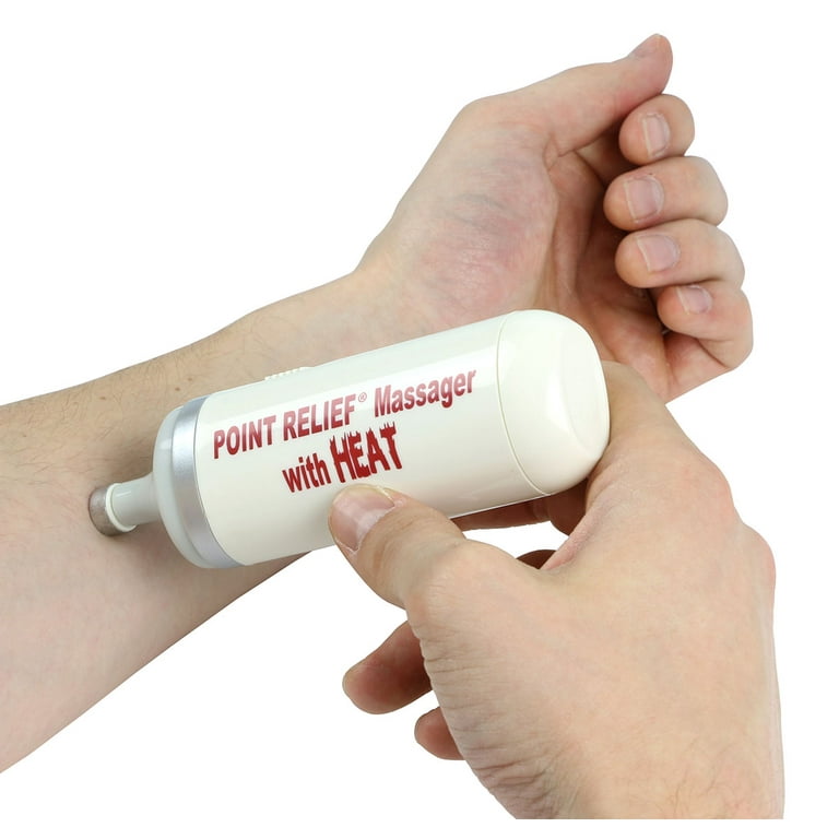Point-Relief Mini-Massager with Heat and Accessories Point-Relief Mini-Massager with Heat and Accessories