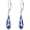 Lapis Lazuli, variant on Tiger Eye Teardrop Earrings for Women 925 Sterling Silver Gemstones Dangle Leverback Earring Jewelry Birthday Gifts for Women Her