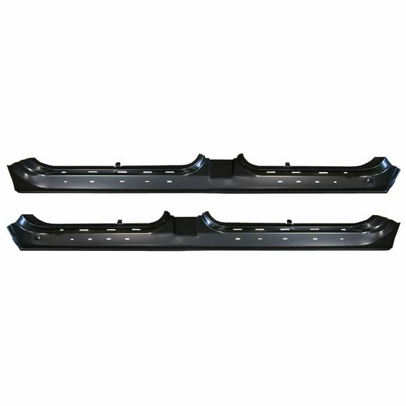 OE Style Rocker Panel - PAIR. Fits 99-03 Ford F150 Pickup Truck SuperCrew, 99-03 Ford F250 Light Duty Pickup SuperCrew, 04 Ford F150 Heritage Pickup SuperCrew