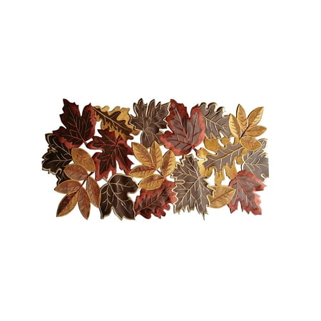 TACILIP Home Decor Embroidered Fall Leaf Table Runner for Thanksgiving Fall Maple Leaf Hollow Cut Table Mat Holiday Table Decor 16.93inch Or 33.46inch Season Centerpiece Gifts for Women TACILIP Home Decor Embroidered Fall Leaf Table Runner for Thanksgiving Fall Maple Leaf Hollow Cut Table Mat Holiday Table Decor 16.93inch Or 33.46inch Season Centerpiece Gifts for Women