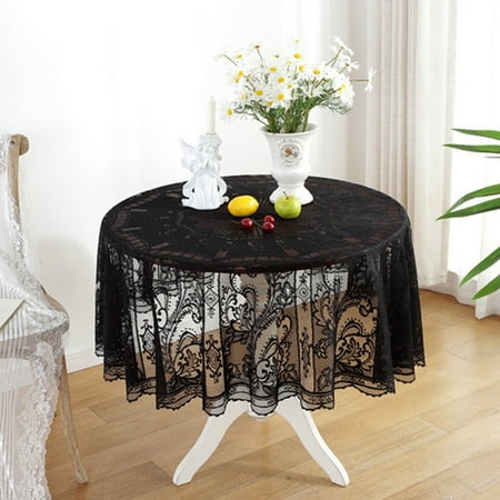 

Lace Tablecloth For Round Table Vintage Table Cover For Wedding Party Home Decor