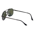 thumbnail image 4 of Color Mirror Bifcal Reading Sunglasses - Outdoor UV Protection Square Metal Reader Glasses Blue +1.00, 4 of 5