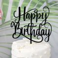 thumbnail image 1 of Decoración para tartas Ruscalin Black Mirror Acrílico Feliz Cumpleaños, 1 of 8