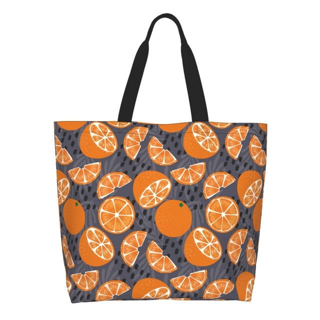 Balery Various Oranges Bolsa Tote Estilo Estético con Cremalleras, Bolsa de Hombro, Bolsa de Compras Grande y Plegable