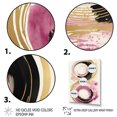thumbnail image 3 of Designart Pink And Gold Curves I Canvas Wall Art, 3 of 5