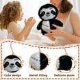 thumbnail image 4 of 2026 New Sloth Plush Doll Otter Plush Toy Gift Short Hair Soft Stuffed Animal Figure Cartoonish Design PP Cotton Filled,Black, 4 of 5