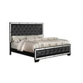 thumbnail image 2 of Madison Queen 5 Pc Upholstery Bedroom set Made with Wood in Black, 2 of 15