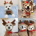 thumbnail image 3 of DAMAI Christmas Dog Hoodie for Small Dogs - Funy Reindeer Dog Coat Costume for Puppy, Warm Outfit Outerwear Cute Elk Shape Jacket for Winter Daily Use, Indoor Activities, Holiday, Gathering, Xmas, 3 of 8