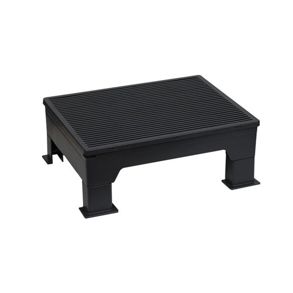 Adjustable Litter Mat/sand Control Table, Black.