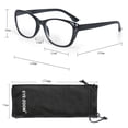thumbnail image 4 of EYE ZOOM 3 Pack Ladies Cat Eye Stylish Style Reading Glasses with Spring Hinge for Women, Black, +1.50 Strength, 4 of 5