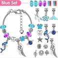 thumbnail image 3 of Juego de 112 pulseras de cuentas de cristal de colores para niños con agujeros grandes, hechas a mano, 3 of 4