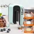 thumbnail image 4 of Yomelo 9-Speed Digital Hand Mixer Electric, 400W Powerful DC Motor, Baking Mixer Handheld with Snap-On Storage Case, Touch Button, Turbo Boost, Dough, 4 of 9