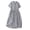 Blue, variant on ZQUUVOU Women's Vintage Linen Dress Polka Dot V Neck Short Sleeve Maxi Dress Collared Casual Fit Flowy Long Dress Blue