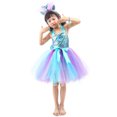 thumbnail image 5 of MEZZALL Toddler Girls Sleeveless Spaghetti Dress Dance Party Princess Dress Sundress Headband Set, Light Blue, 2-3 Years, 5 of 8