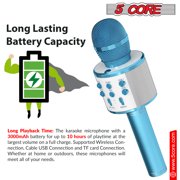 5 Core Microphone Wireless Karaoke Mic With Speaker 3 in 1 Portable Bluetooth Microfono Inalambrico