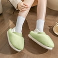 thumbnail image 2 of Aueoeo Cute Slippers, Women's Winter House Slippers Memory Foam Soft Comfort Fuzzy Slippers Indoor Slip on Bedroom Shoes, 2 of 6