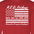 thumbnail image 4 of Inktastic R.e.d. Fridays Until They Come Home Remember Everyone Deployed Long Sleeve T-Shirt, 4 of 5